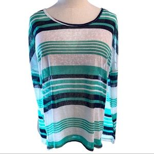 WF NWT lightweight top stripes long sleeve Med